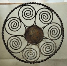 Vtg PIER ONE Spiral Whimsical Galvanized Steel Spiral 8
