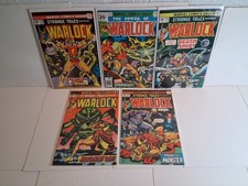 Strange Tales 178 179 180 181 WARLOCK 14 signed KEYS Marvel Horror comics lot picture