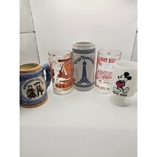 Vintage Souvenir Mug Lot Mickey Mouse Pennsylvania Dutch Kings Dominion 5pc picture