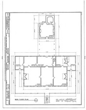 Photo:Pierre Menard House Fort Gage IL 1900s Floor Plan HABS picture