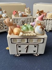 HAPPY BIRTHDAY FANTASTIC FIRST LENOX EXPRESS TRAIN FINE CHINA WITH 24k TRIM picture