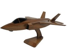 F-35 F-35A JSF USAF Air Force Joint Strike Fighter Mahogany Wood Wooden Model picture