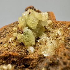 Fine Vivid Green Adamite Crystals: Ojuela mine, Mapimi, Durango State, Mexico picture