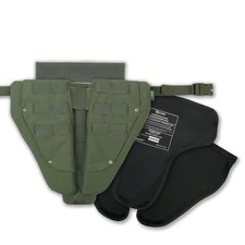 Kiborg Triple Groin Protector OLIVE Level 1 Ballistic Panel Militex UA UHMWPE picture