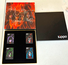 Vintage 1998 KISS Solo Albums Zippo Lighter Limited Edition 4-Piece Gift Set picture