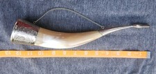 Vintage Soviet Caucasian Wine Drinking Horn Khantsi USSR Georgia Ceremonial Cup picture