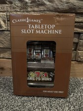 Classic Games Table Top Slot Machine Bank Casino Flashing Light Adults Only New picture