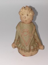 Vintage KOZAK Clay Figure Handmade Girl Ponytail picture