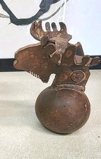 Jan Barboglio Rare And Unique Heavy Iron Moose Sculpture picture