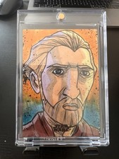 2025 Topps Chrome Star Wars Han Solo Sketch 1/1 picture