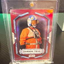 Topps 2024 Finest Star Wars Mandalorian Carson Teva #19 Serial Numbered 5/5 picture