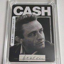 SportsCards A Word From CASH #6 Authentic Handwritten Word Hard Signed 2025 picture