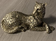 Vintage Gold Leopard Figurine 11