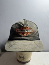 Vintage Harley Davidson Mesh Trucker Snapback MADE IN USA Hat Cap RARE picture