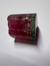 Bicolor Tourmaline Crystal | Deep Red & Electric Green | Paprok Mine, Nuristan, picture