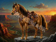 Premium Southwestern Arizona Horse Artwork Digital Image Picture Photo Wallpaper picture