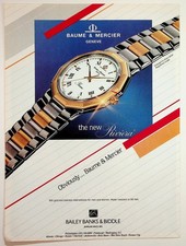 Vintage Baume & Mercier Riviera Watch Magazine Ad Bailey Banks Biddle picture