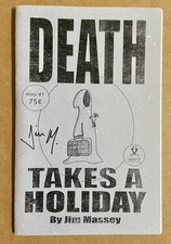 Death Takes a Holiday 1 Signed Jim Massey Mini-Comic Low Print Run  Comix HTF NM picture