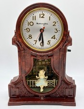 Vintage 1950s Mastercrafters Swinging Girl Motion Clock Sessions Lighted Works picture