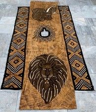 Vintage African Batik: Mud Cloth, Hand Painting Tapestry 4x9 ft picture