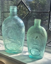 Pint and Half Pint Pittsburgh double eagle flasks 1865 Colorado picture
