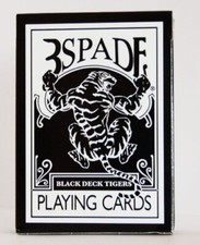 Bicycle Ellusionist GAFF DECK 3SPADE BLACK TIGER Playing Cards Magic Trick Delux picture
