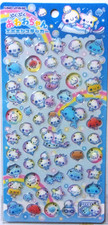 Pukupuku Awawa-chan Epoxy PVC Sticker Sheet KAMIO Japan picture