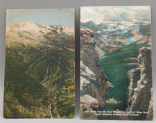 Vintage Lot of 2 Colorado Postcards Manitou Springs & Trail Ridge Road RMNP picture