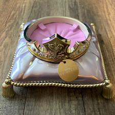 Disney Princess Crown Decorative Candle Holder with Pink Pillow Base picture