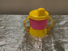 New Tupperware Beautiful Colors Children Drinking Tumbler in Pink/Yellow Color picture