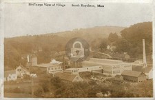 c1920 Bird's Eye View South Royalston MA Village RPPC Photo Postcard COPY picture