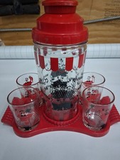 Vintage 1950s Medco Dial-A-Drink Cocktail Shaker and Glasse picture