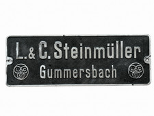 German railway L.&C. Steinmüller Gummersbach 1930's Locomotive Builders Plate picture