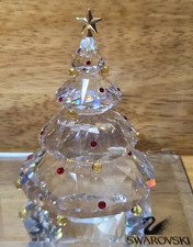 Swarovski Crystal Christmas Tree Figurine in Original Box with COA 3.25