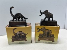 Two (2) VTG NOS Metal Dinosaur Pencil Sharpeners W/ Boxes  picture