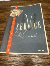 VTG 1942 WW II Service Record Booklet Unused picture