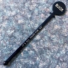 1963 BUICK Stir/Swizzle Stick IT'S ALL YOURS FOR '63' Dark Blue Plastic 6
