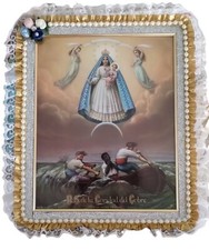 Virgen Caridad Del Cobre   Our Lady Of Charity Frame Handmade Decor  8