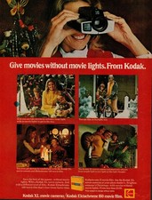 1972 Kodak XL Movie Camera/Kodak Ektachrome 160 Movie Film Vintage Print Ad (L1) picture