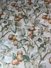 Vintage GP& J Baker Persimmon Curtains~Rare Print~Large~VGC picture