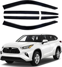 Side Window Visor 6 Piece Set for Toyota Highlander 2020-2026 picture