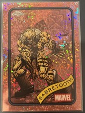 2025 Topps Chrome Marvel Rose Gold Refractor Sabretooth #92 /40 picture