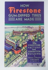 1933 Chicago World’s Fair Firestone How Tires Are Made Exhibition Booklet picture