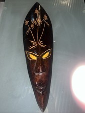 Vintage Suva Island Handcrafted Mask /Fiji picture