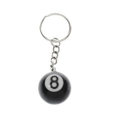 Pool 8 Ball Billiards Charm Keychain Pendant Cool Player Gift picture