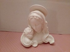 Vintage Madonna & Child Mary Baby Jesus Bisque Figurine Italy 100 of 444 picture
