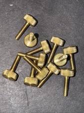 (12 Pcs) Solid  BRASS 6-32 X 1/2