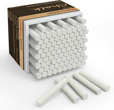 White Chalk 100PCS, Chalkboard Chalks for Classroom, Low Dust, Office and Home picture