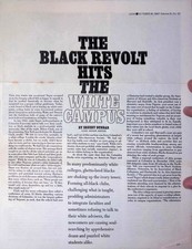 LOOK Magazine Black Revolt Harvard Berkeley 1960s Afro-American Student Union picture
