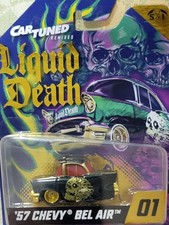 CARTUNED REMIXES SERIES 1 #01 CHASE LIMITED EDITION 1957 CHEVY BELAIR BLACK/GOLD picture